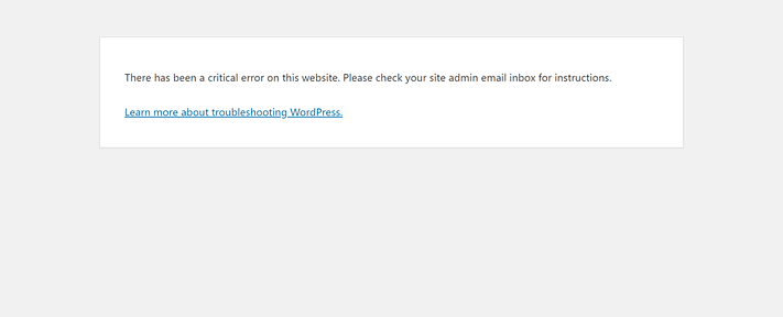 wordpress-recovery-mode-site-message