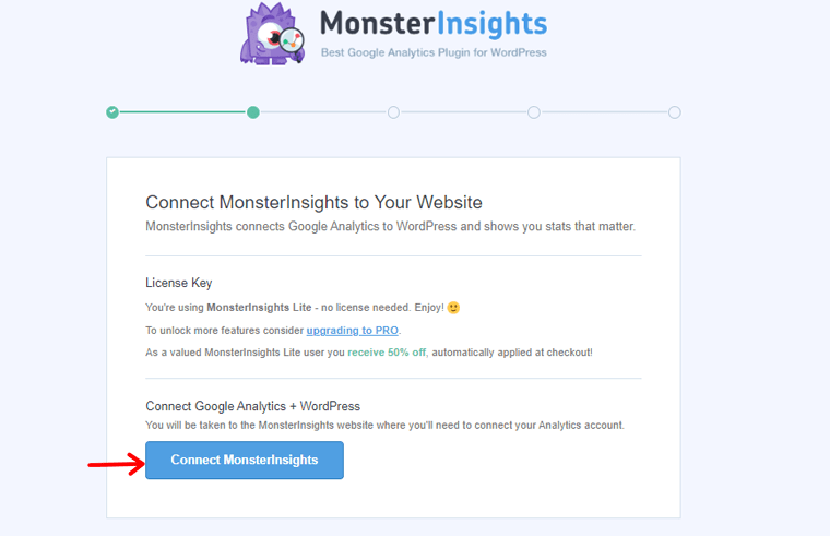 Connect to MonsterInsights