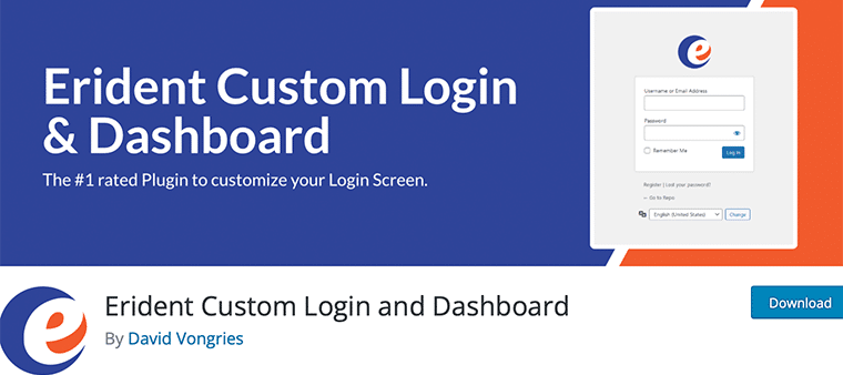 Erident Custom Login and Dashboard